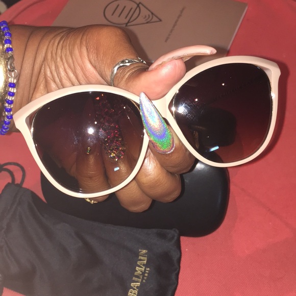 *SOLD Balmain Sunglasses (camel color) - Picture 7 of 8